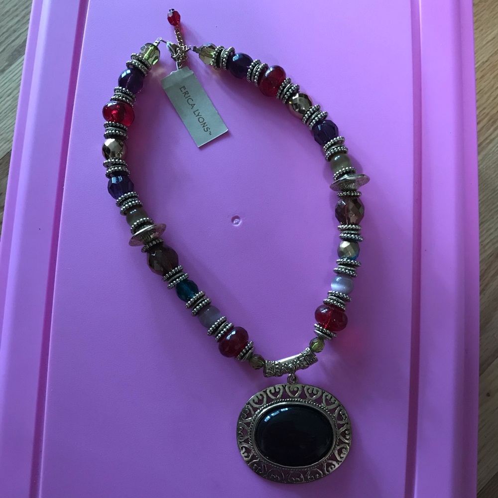 Jewel and Gold Tone Necklace